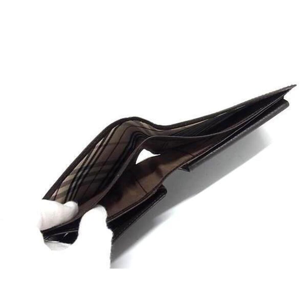 BURBERRY Leather Bi fold Wallet Billfold Wallet Brown - Picture 5 of 7